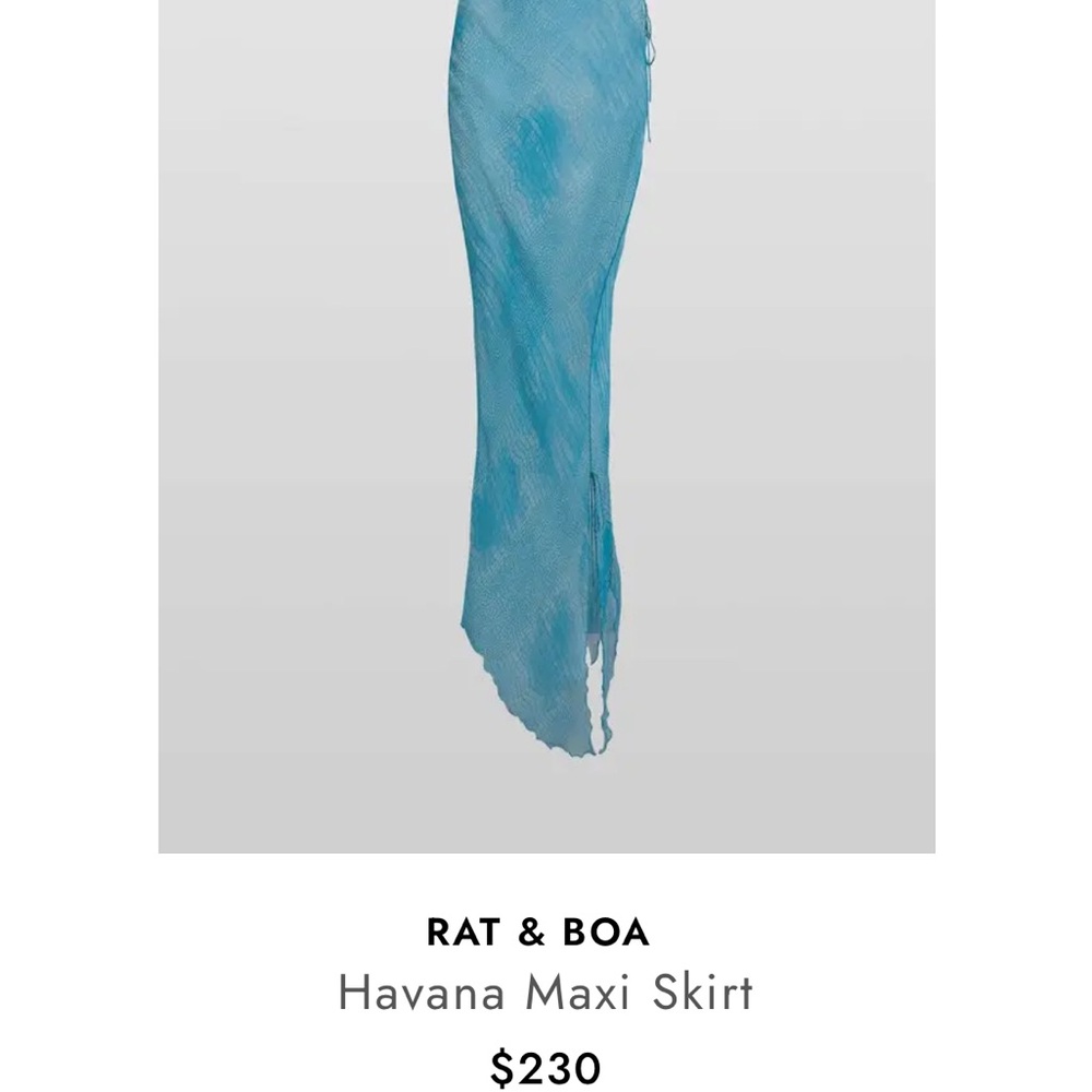 Rat & Boa Blue Havana Maxi Skirt